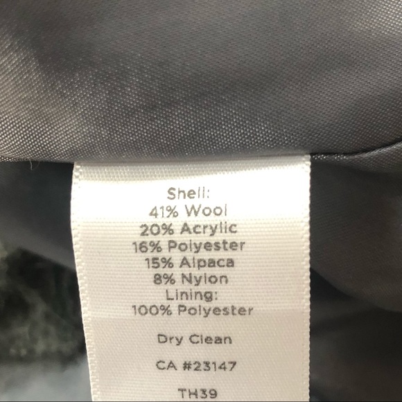 Talbots alpaca/wool blend grey plaid pencil skirt size 10,knee length. - Picture 6 of 6